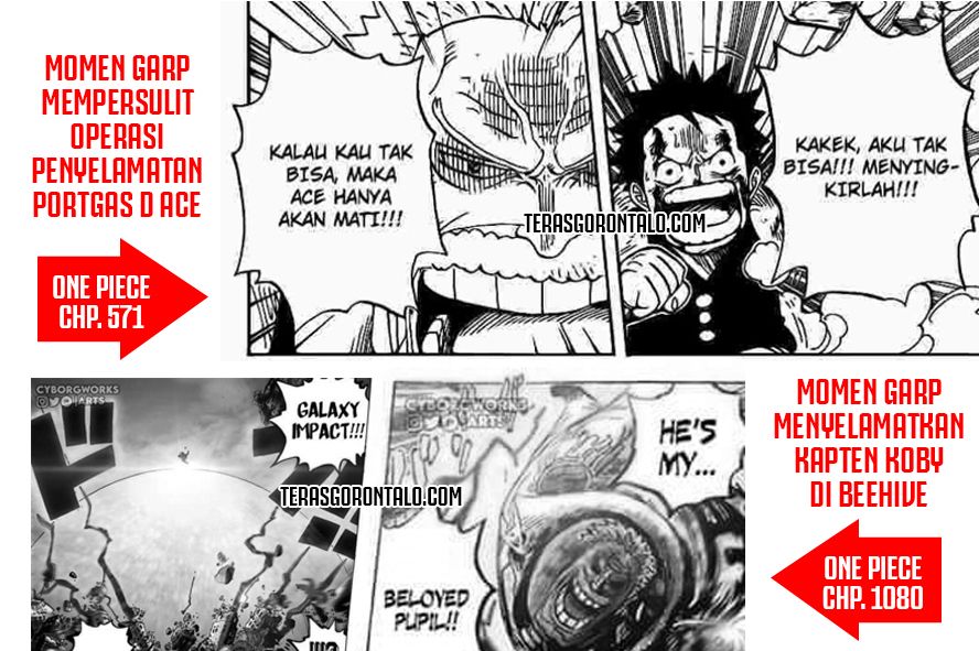 Fakta Menarik One Piece: Garp Mati-matian Menyelamatkan Koby dari Tangan Kurohige, Kenapa Tidak Dengan Portgas D Ace?