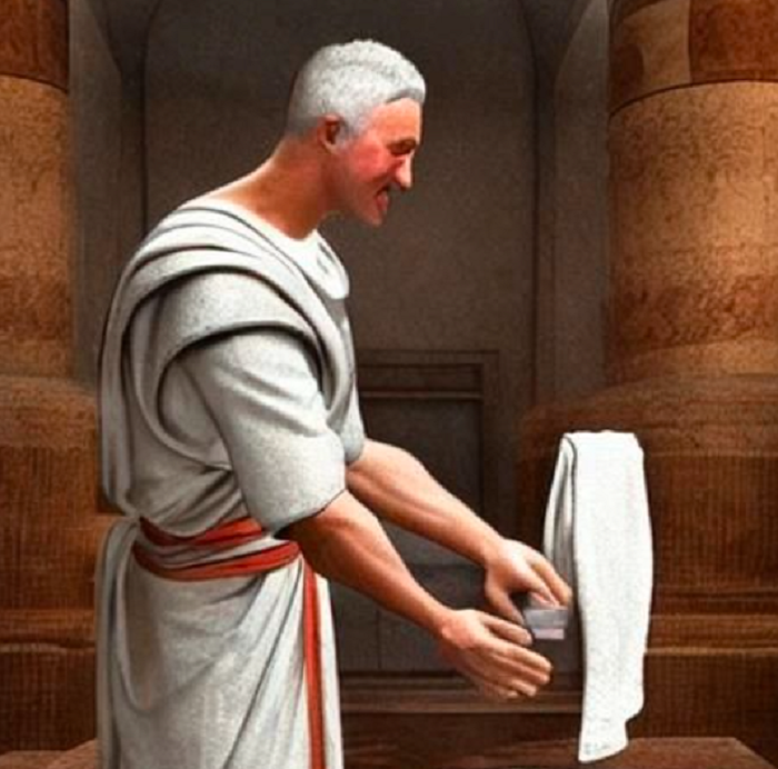 ilustrasi pontius pilatus cuci tangan. Rangkuman Kisah Sengsara Yesus Menurut Injil Matius, Yohanes, dan Sosok Pontius Pilatus