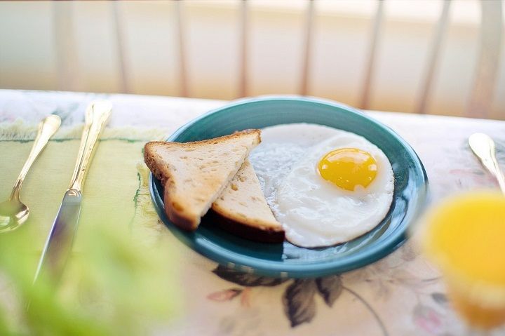 Telur sebagai menu sarapan 