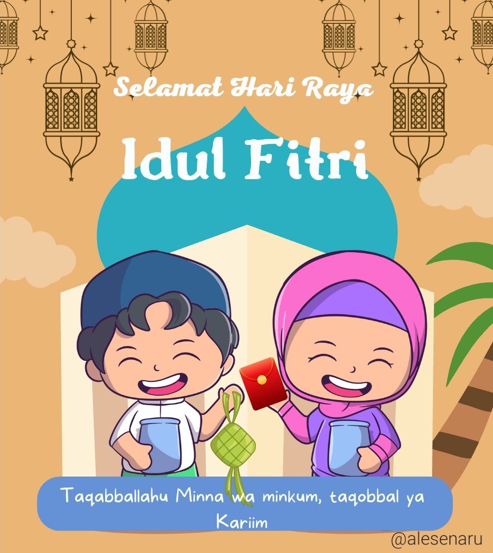 Contoh kartu ucapan Selamat Hari Raya Idul Fitri 2023.*