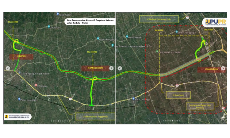 Peta Rute Jalan Tol Jogja - Solo Lebaran 2023. 