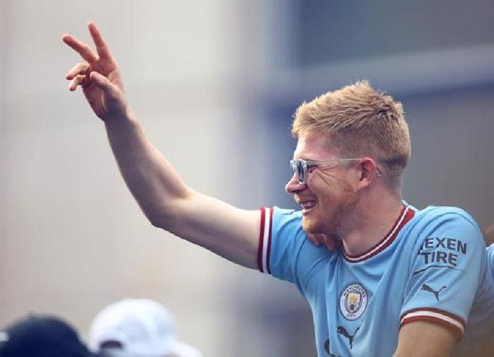 Pemain Manchester City, Kevin De Bruyne.