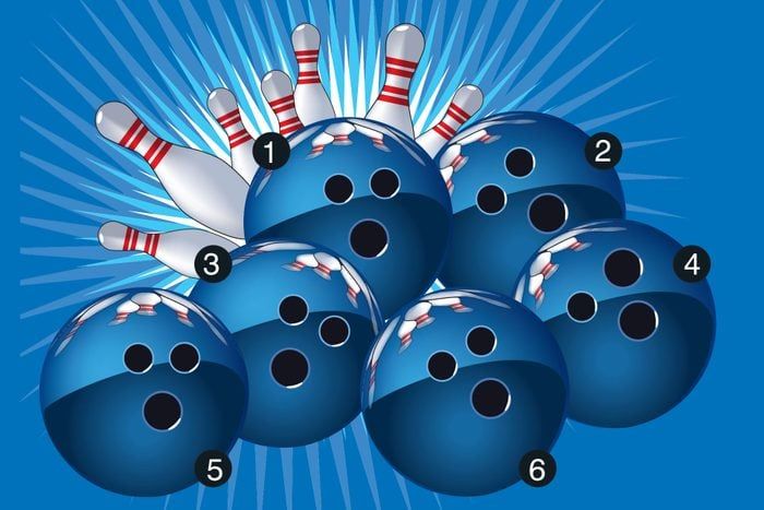 tes iq, bola bowling mana yang berbeda?