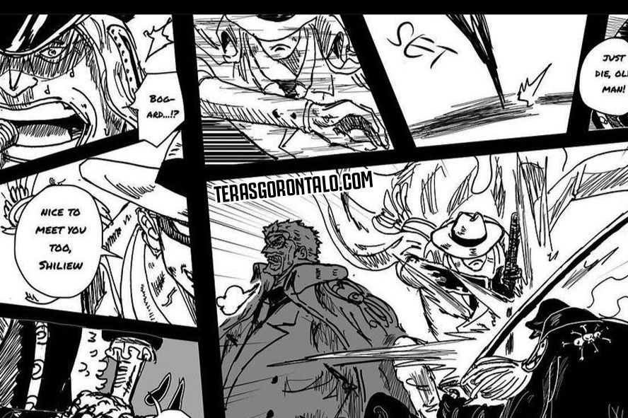 Bogard Muncul di Hachinosu dan Membantai 11000 Armada Kurohige, Tangan Kanan Garp Bersinar di One Piece 1082