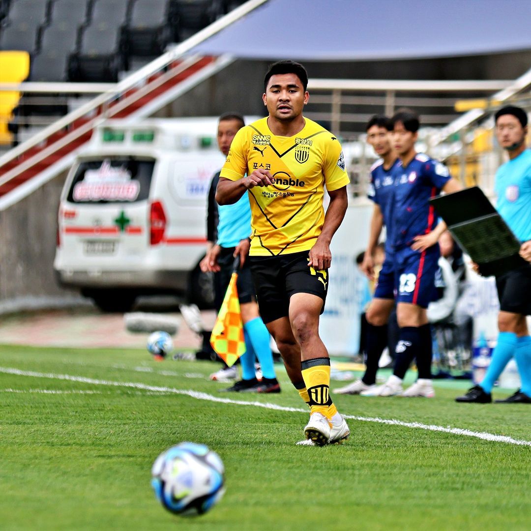 Asnawi Mangkualam bersama Jeonnam Dragons di K League 2