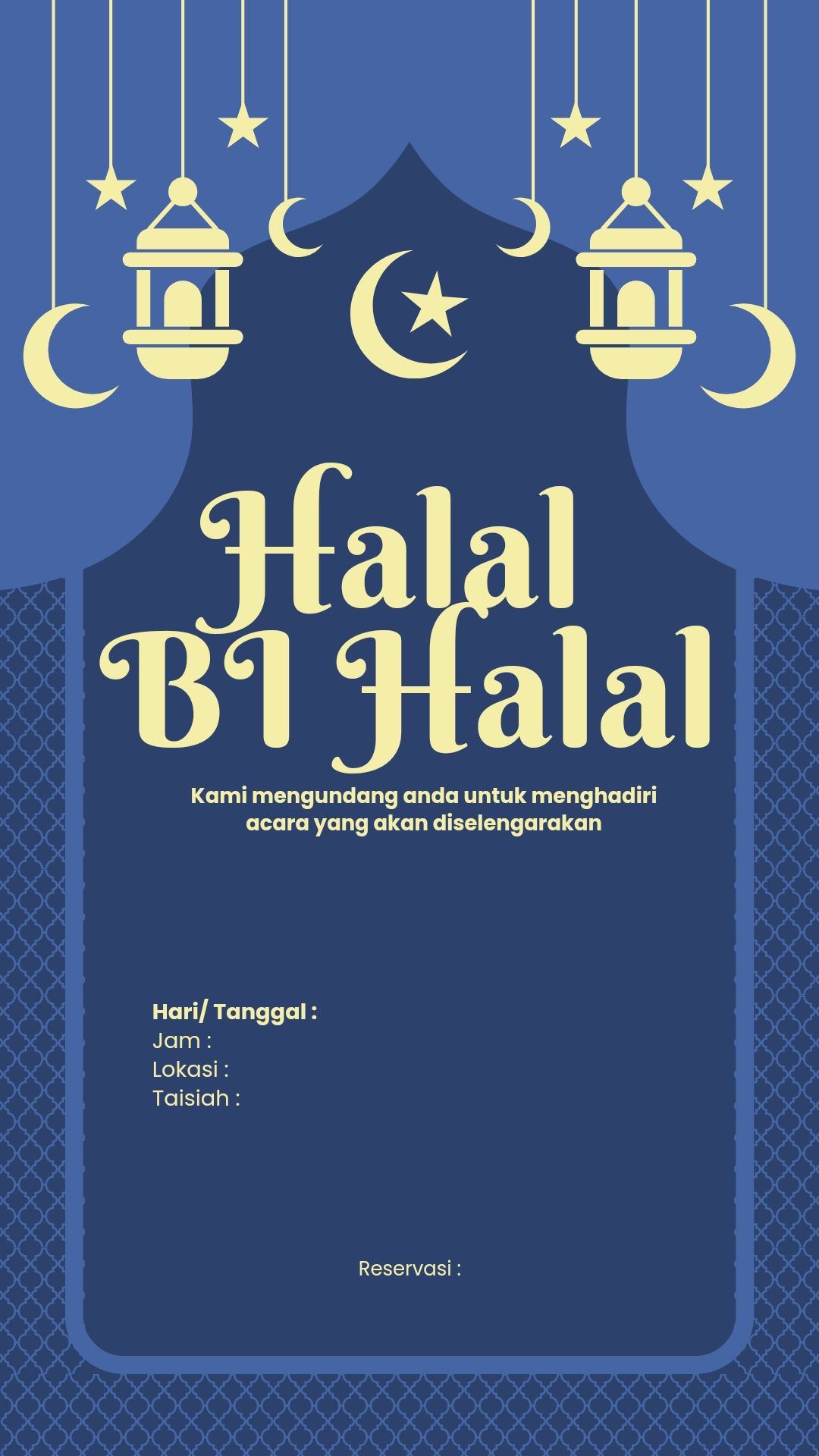 Kumpulan Contoh Desain Undangan Halal Bihalal Lebaran 2023 ...