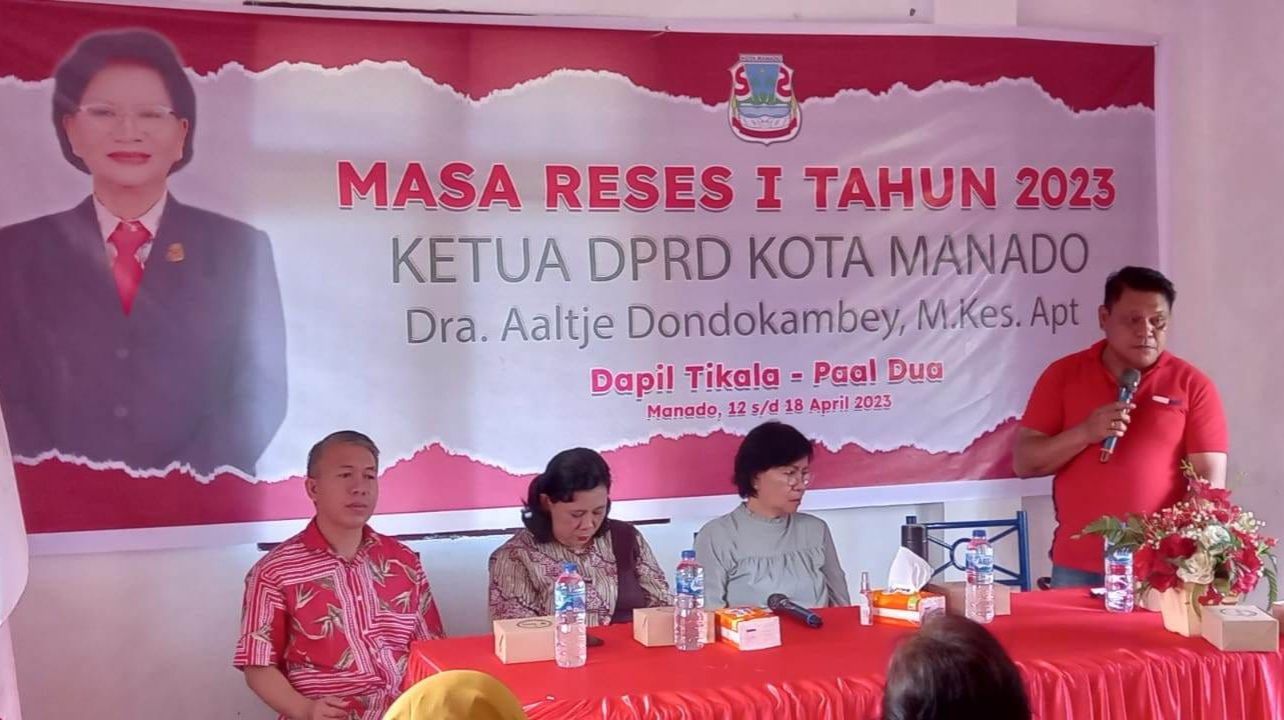 Ketua DPRD Manado Dra Aaltje Dondokambey MKes APt menjemput aspirasi warga di Kantor Kelurahan Paal IV