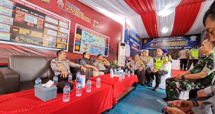 Kapolda Jabar Irjen Pol Akhmad Wiyagus Cek Pos Terpadu TIC Polres Pangandaran, Senin 24 April 2023