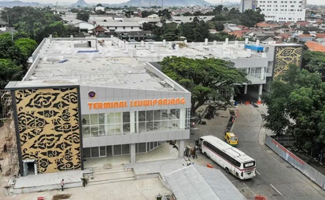 Terminal Leuwipanjang di Kota Bandung, Jawa Barat.