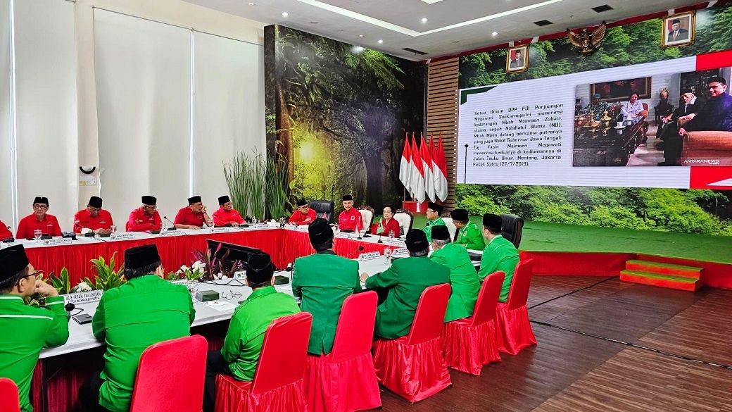 Pertemuan elite PDIP dan PPP yang digelar di lantai lima kantor partai berkelir merah itu, Jalan Diponegoro, Jakarta Pusat, Minggu, 30 April 2023. Foto: DPP PDIP