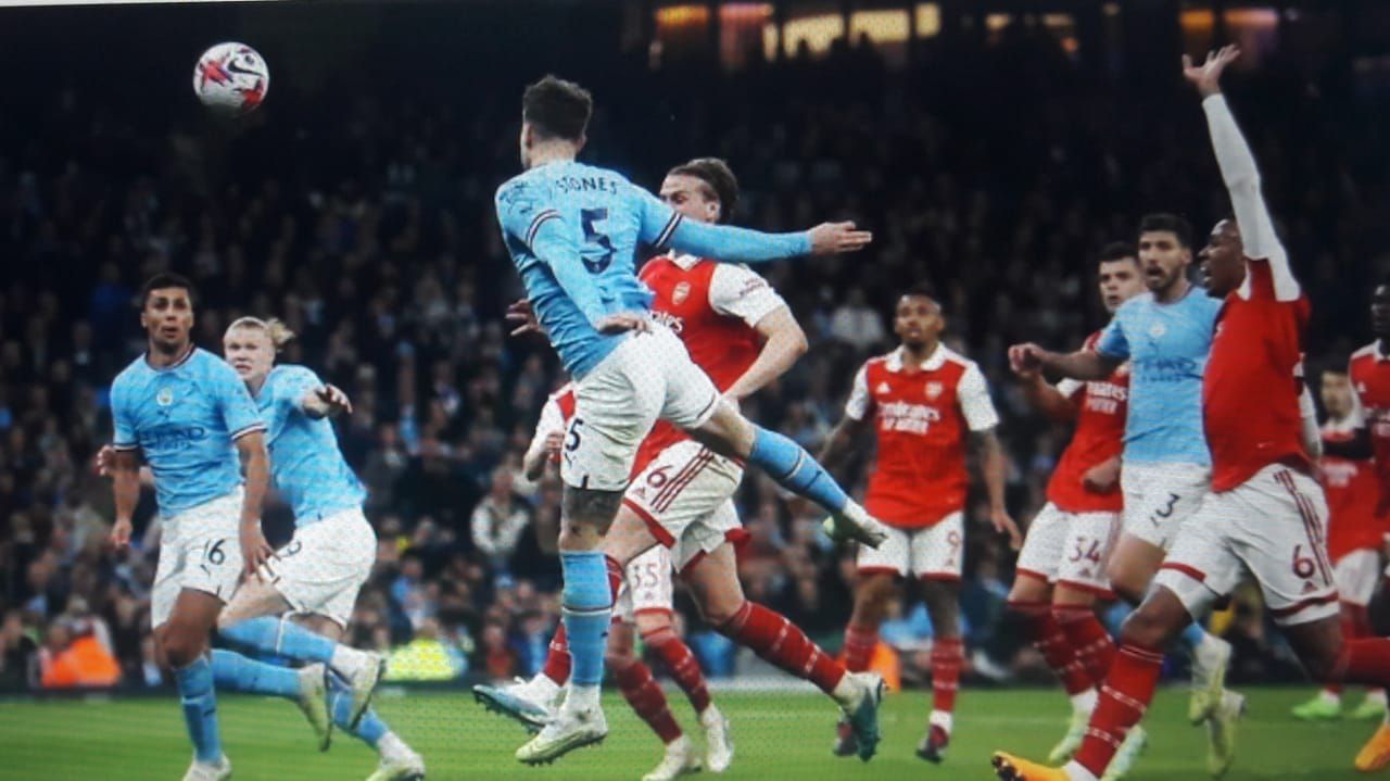 Pertandingan Manchester City vs Arsenal. /Reuters/Lee Smith
