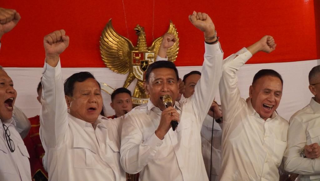 Kebersamaan Wiranto dan Prabowo di Markas Gerindra di Hambalang pada Senin 1 Mei 2023