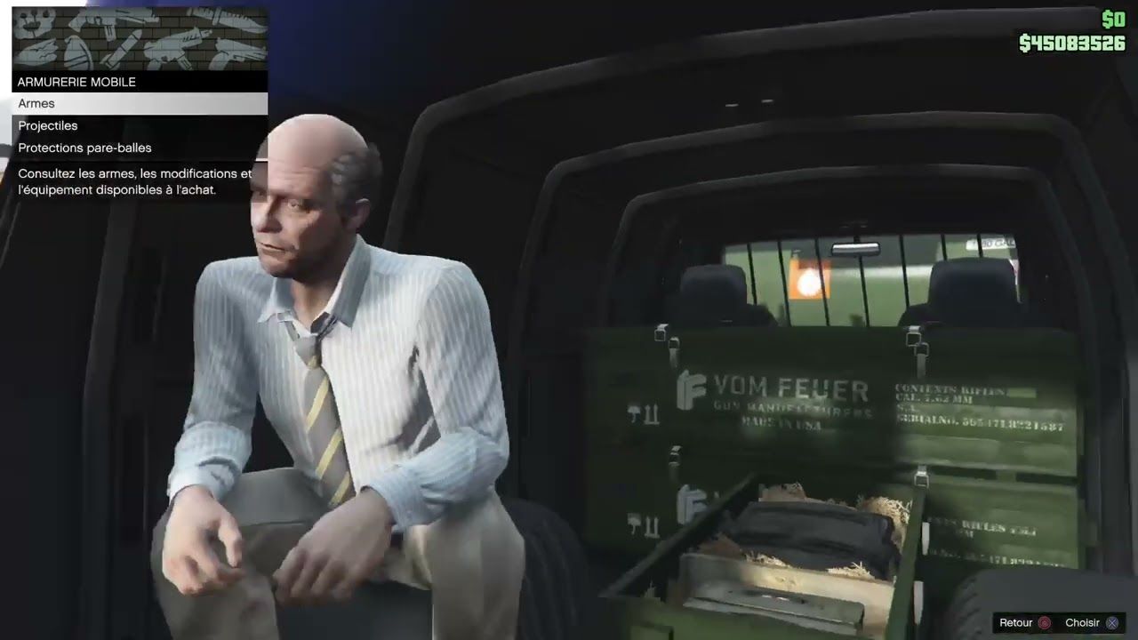 Gun Van di dalam game GTA 5 Online atau GTA Online.