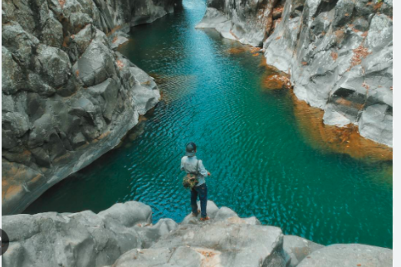 Banyak pengunjung menyebut Leuwi Jurig mirip Grand Canyon di Pangandaran