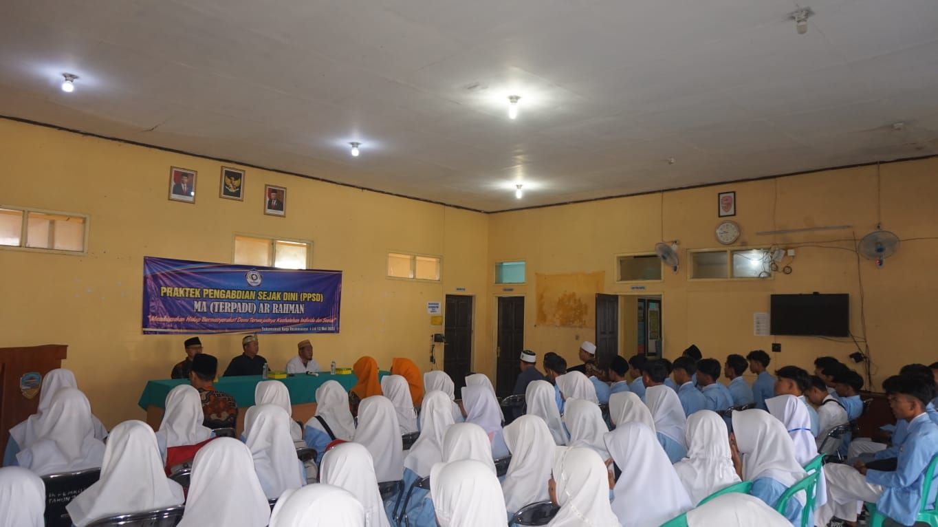 pelepasan 66 siswa peserta PPSD berlangsung di Aula Kantor Kelurahan Sukamanah Kecamatan Cipedes Kota Tasikmalaya.*/kabar-priangan.com/Dok. MA Terpadu Ar Rahman