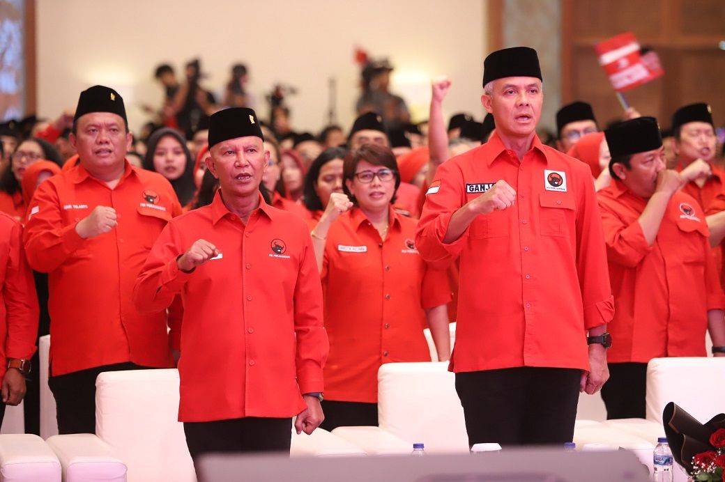 Ganjar Pranowo hadir di acara yang digelar di Surabaya, Sabtu (6/5/2023). Foto: DPP PDIP