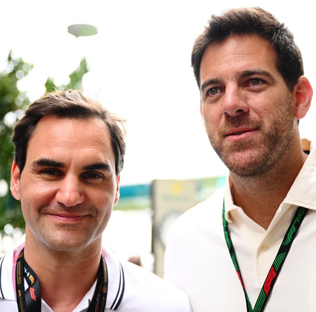 Roger Federer dan Del Potro
