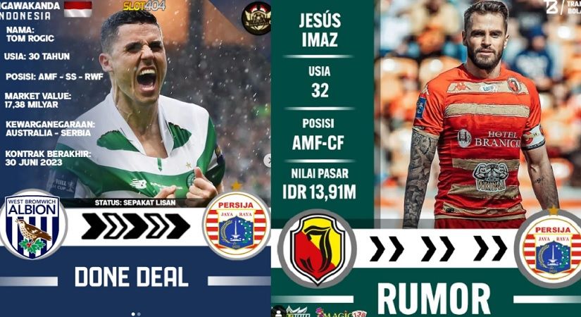Tom Rogic dan Jesus Imaz yang dikaitkan Persija Jakarta di bursa transfer pemain Lig 1 2022-2023