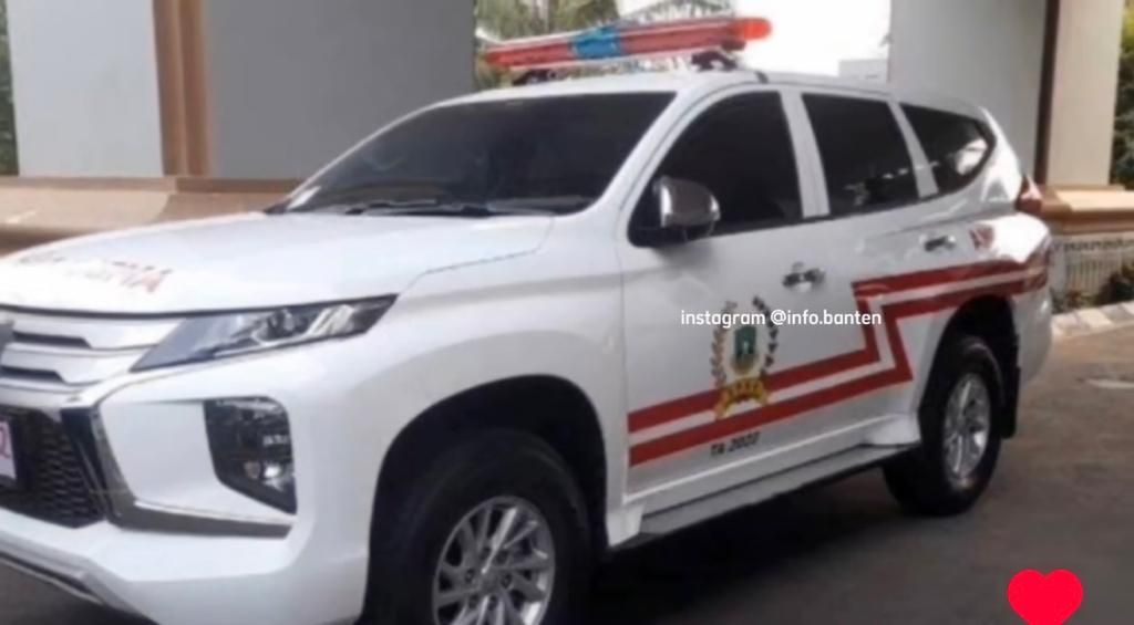 Penampakan Mitsubishi Pajero Sport yang dijadikan ambulans oleh pemerintah Banten pada Mei 2023