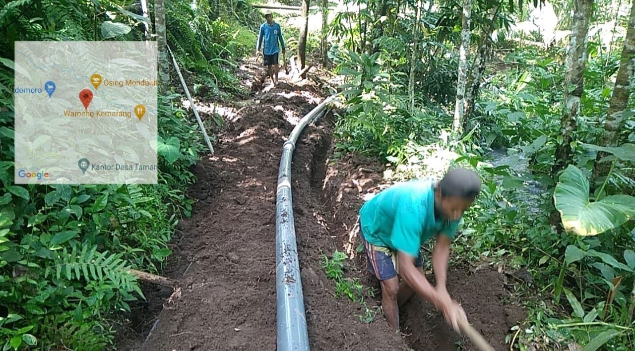 Pemkab Banyuwangi membangun puluhan infrastruktur perpipaan guna memastikan ketersediaan air bersih hingga ke desa-desa.