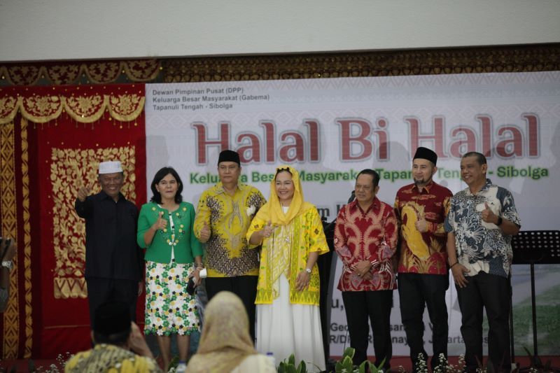 Halal bihalal masyarakat Sibolga Tapanuli Tengah (Gabema) di Komplek Parlemen, Senayan Jakarta, 13 Mei 2023