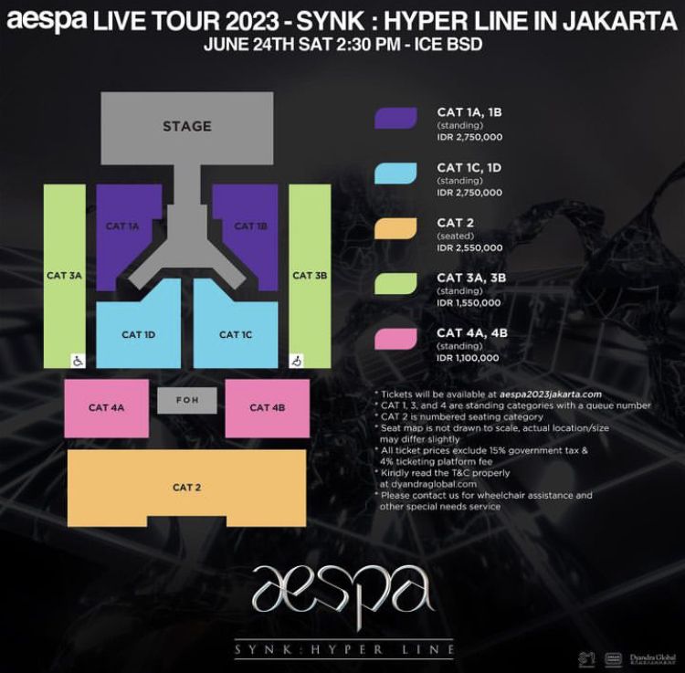 Aespa Gelar Konser Tour ke Indonesia Juni Mendatang, Simak Harga Tiketnya./Instagram @dyandraglobal