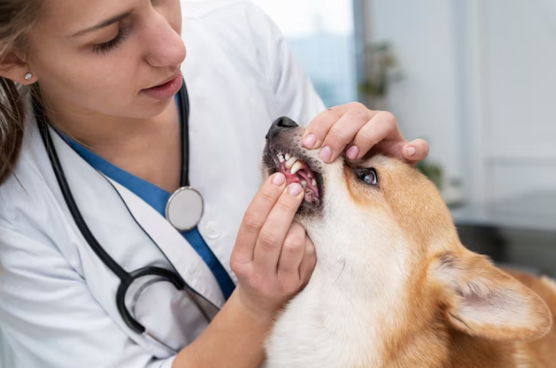 Ilustrasi vaksinasi rabies pada anjing.