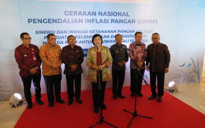 Jumpa pers usai peresmian GNPIP Balinusra pada Rabu 17 Mei 2023 di Tabanan Bali 
