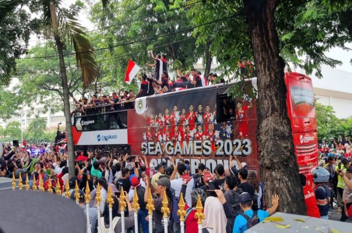 Kirab perayaan emas PSSI di SEA Games 2023