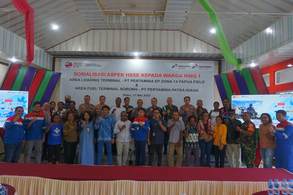 SKK Migas-Pertamina Sorong Sosialisasi Aspek HSSE kepada Warga Ring Satu
