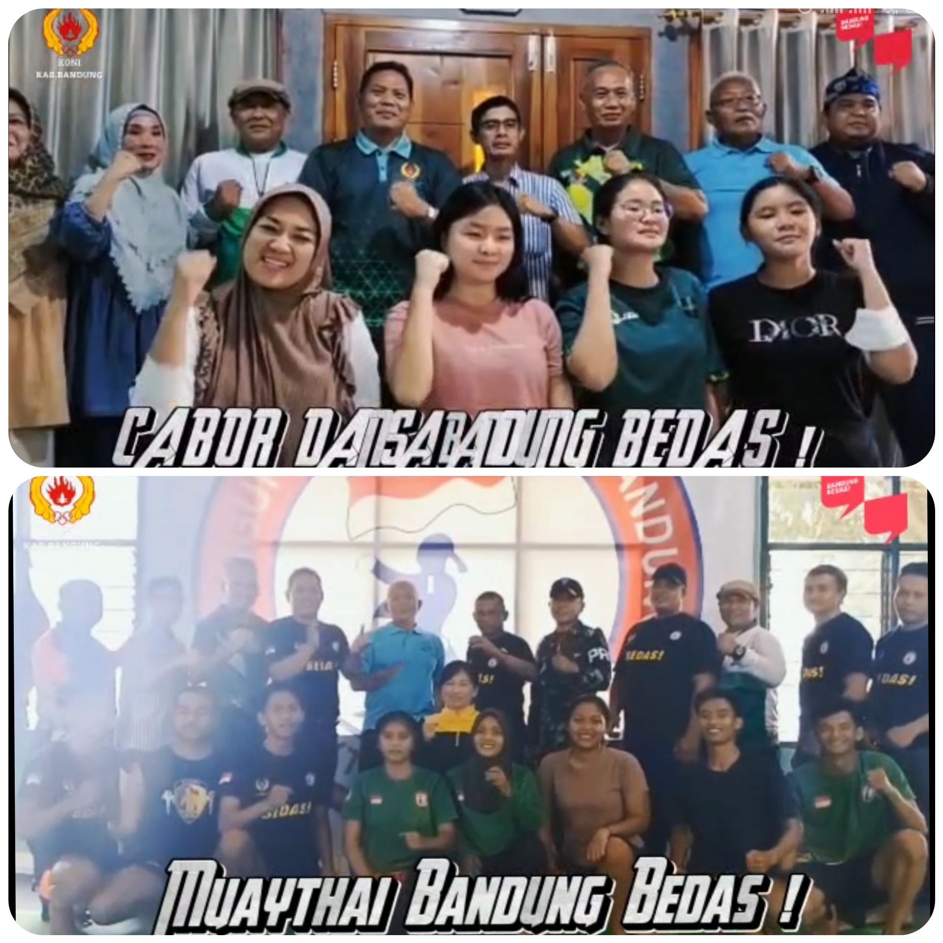 Monitoring dan Evaluasi Cabor Muay Thai dan Dansa KONI Kabupaten Bandung
