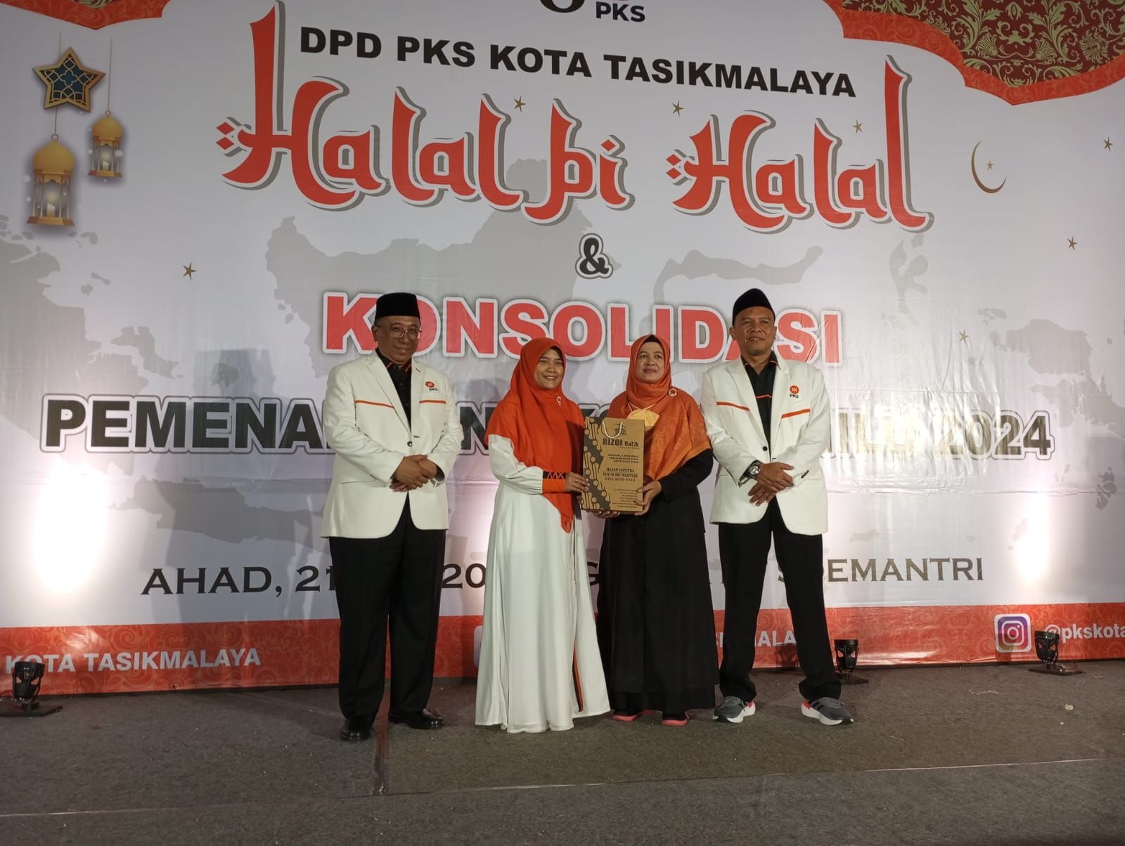 Halal bi halal dan konsolidasi pemenangan Pemilu 2024 DPD PKS Kota Tasikmalaya di GOR Soemantri Kota Tasikmalaya, Minggu 21 Mei 2023.*/kabar-priangan.com/Irman S