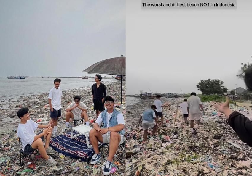 Lima orang pemuda yang tergabung dalam Pandawa Grup mengunggah video Pantai Labuan Pandeglang yang dipenuhi sampah dan menyebutnya sebagai pantai terkotor terburuk se-Indonesia.