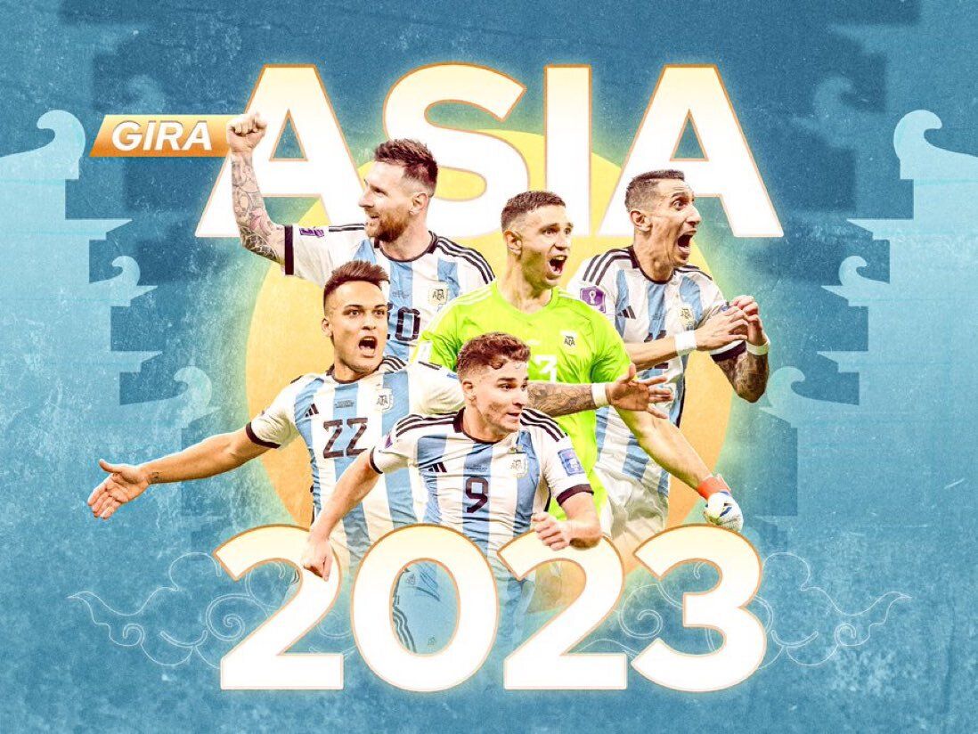Timnas Argentina menggelar Tur Asia 2023 Argentina vs Indonesia