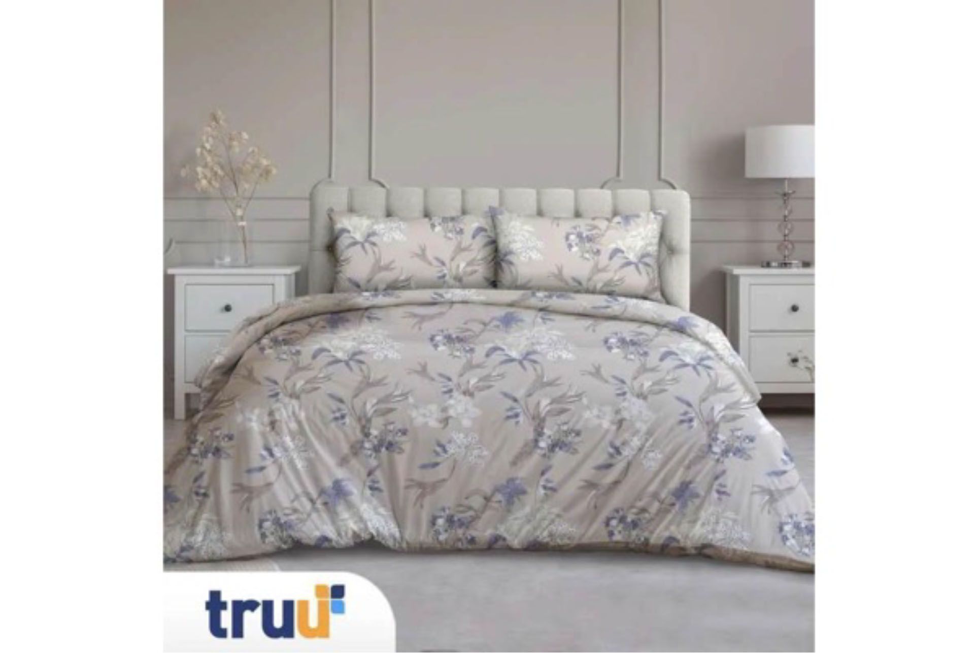 TRUU Bed Cover Luxe Rayon-Mix Lily Purple