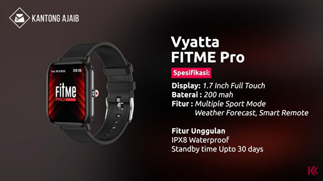 Vyatta FITME Pro Smartwatch