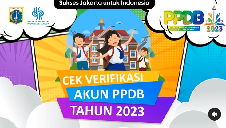 Animasi cek verifikasi akun PPDB DKI Jakarta Tahun 2023