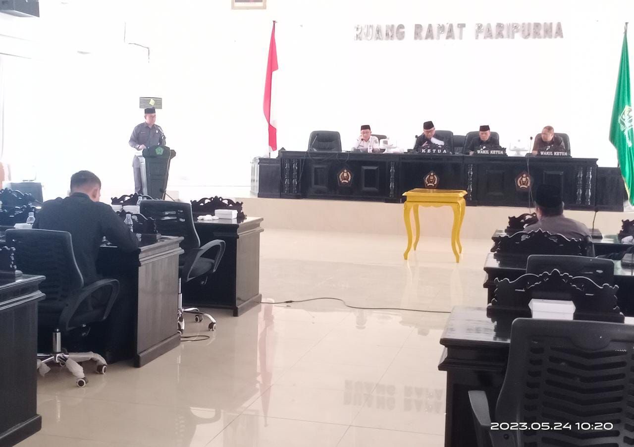 DPRD Konawe Rapat Paripurna Pandangan Umum Fraksi terhadap Enam Raperda.