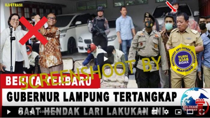 Beredar sebuah videoviral di YouTube terkait Gubernur Lampung Arinal Djunaidi Ditangkap, benarkah? Cek faktanya