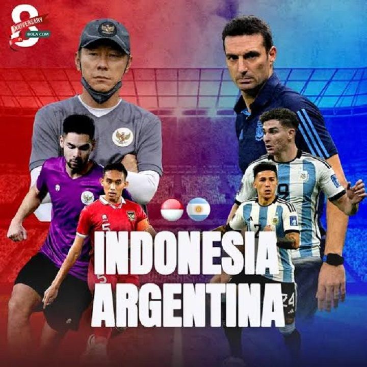  Indonesia vs Argentina FIFA Match Day 19 Juni 2023/twitter/@SiaranBolaLive