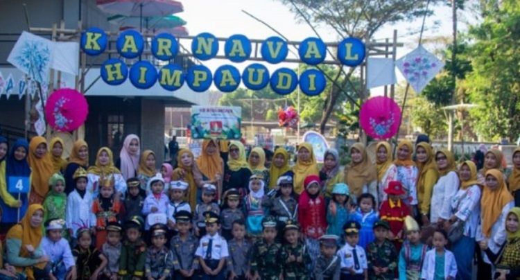 Anak-anak mengikuti Gebyar Kreativitas Karnaval PAUD se-Kota Tasikmalaya Tahun 2023 di GCC Kota Tasikmalaya, Kamis 25 Mei 2023.*/kabar-priangan.com/istimewa