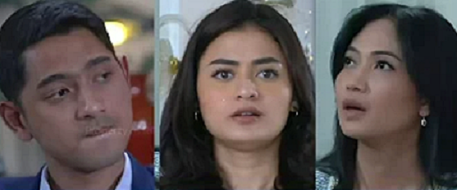 Kolase foto tokoh Aldebaran, Marsha dan Sekar di Ikatan Cinta