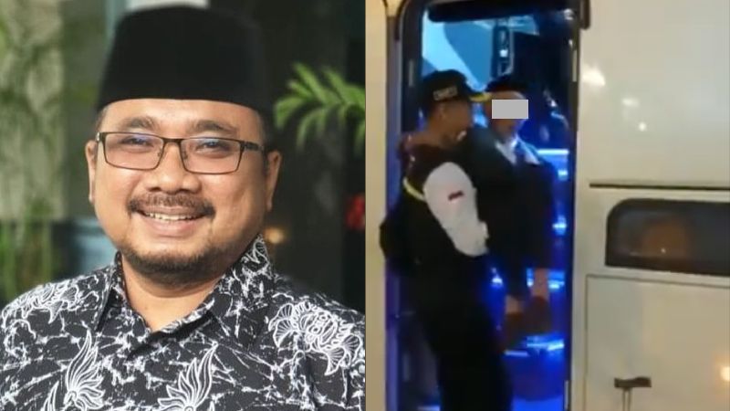 Menteri Agama Gus Yaqut. Gus Yaqut: Hormat Saya Setinggi-tingginya, Lepas Beredar Video Petugas Haji Gendong Jemaah Lansia