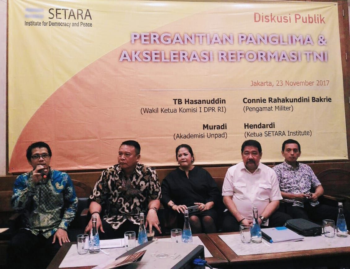 SETARA Institute menilai bahwa pembahasan rencana penambahan Komando Daerah Militer (Kodam) di 38 Provinsi di Indonesial oleh pemerintah, dalam hal ini Kementerian Pertahanan dan TNI AD, yang terus berlanjut menambah pelik persoalan agenda reformasi militer.