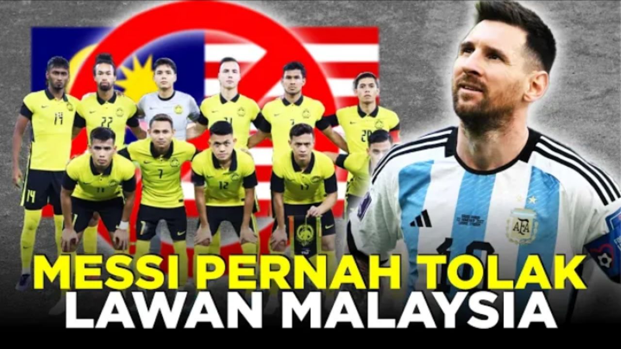 Potret Messi yang menolak bermain di Malaysia