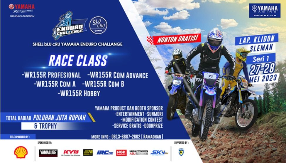 Catat! SHELL bLU cRU Yamaha Enduro Challenge 2023 Yogyakarta Digelar 27-28 Mei, Alami Langsung Keseruannya