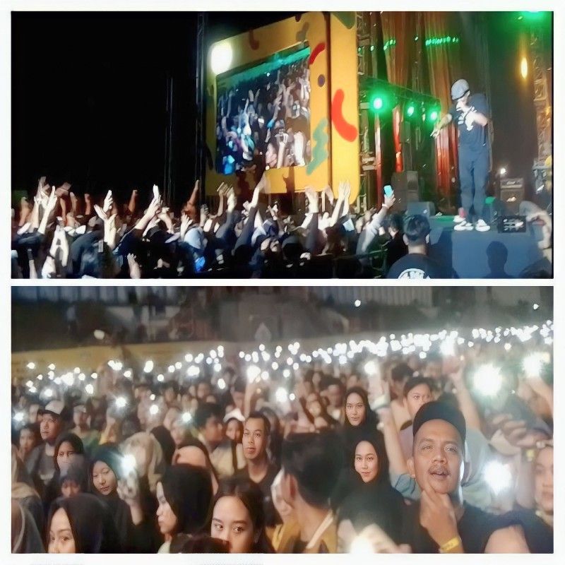 Penampilan Shaggydog di Konser Collabonation Tour Bantul disambut histeris penonton
