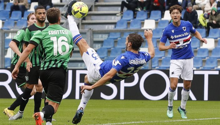 Hasil Pertandingan Sampdoria vs Sassuolo, Terjadi Gol Bunuhdiri