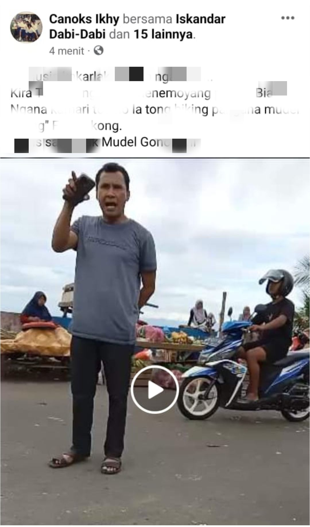 Tangkapan layar video viral Kadis Perindag Kota Ternate 
