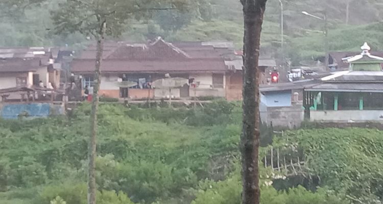Lokasi jatuhnya helikopter di Rancabali, Kabupaten Bandung, Minggu 28 Mei 2023